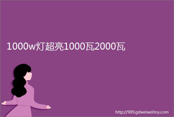 1000w灯超亮1000瓦2000瓦